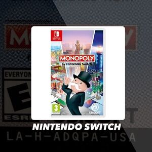 EUC Nintendo Switch Monopoly Video Game